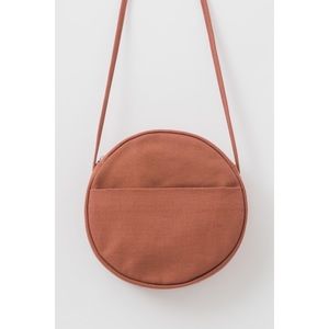 Baggu Circle Crossbody Bag Purse 100% Cotton Canvas Rare Canyon Adjustable